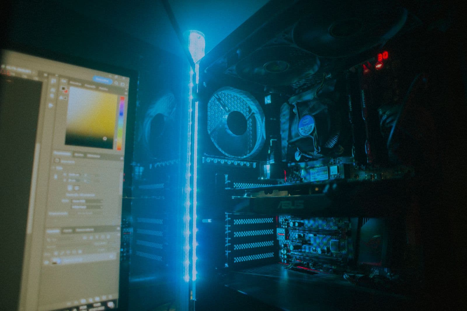 Tests de stabilité d’un PC gamer allumé avant la remise au client